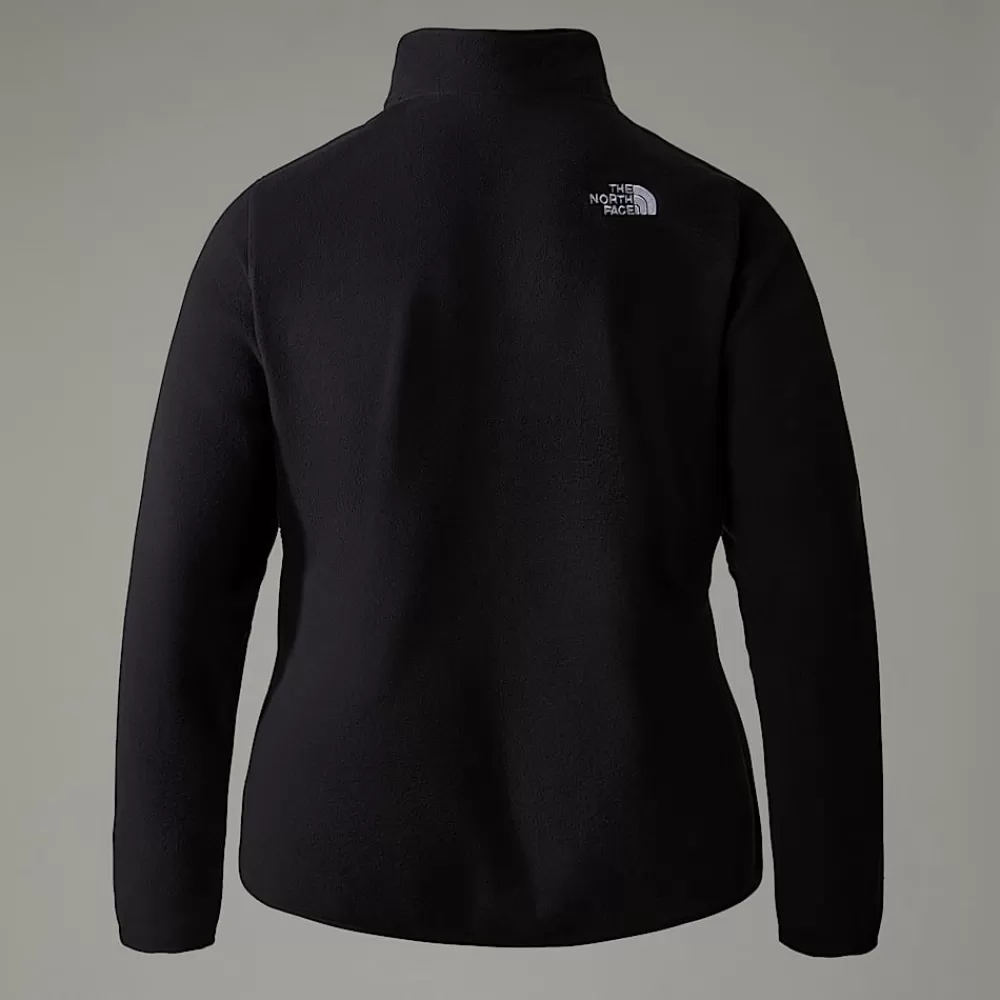 The North Face Fleecetrøjer Og Pullovers | Curve & Plus Size Toppe^100 Glacier Fleece Med Kvart Lynlås I Store Størrelser Til Damer TNF Black-NPF