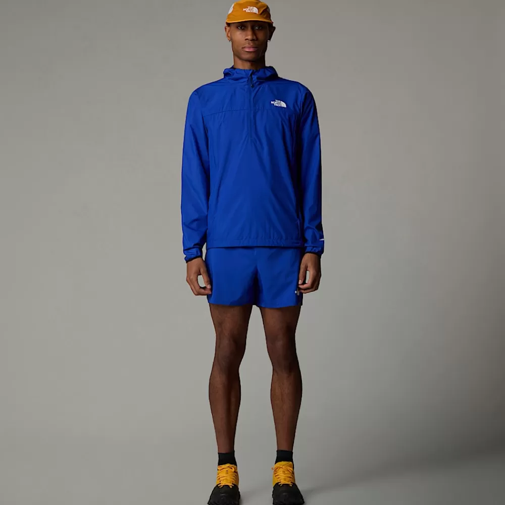 The North Face Softshell^Higher Run Vindjakke Med Kvart Lynlås Til Herrer TNF Blue
