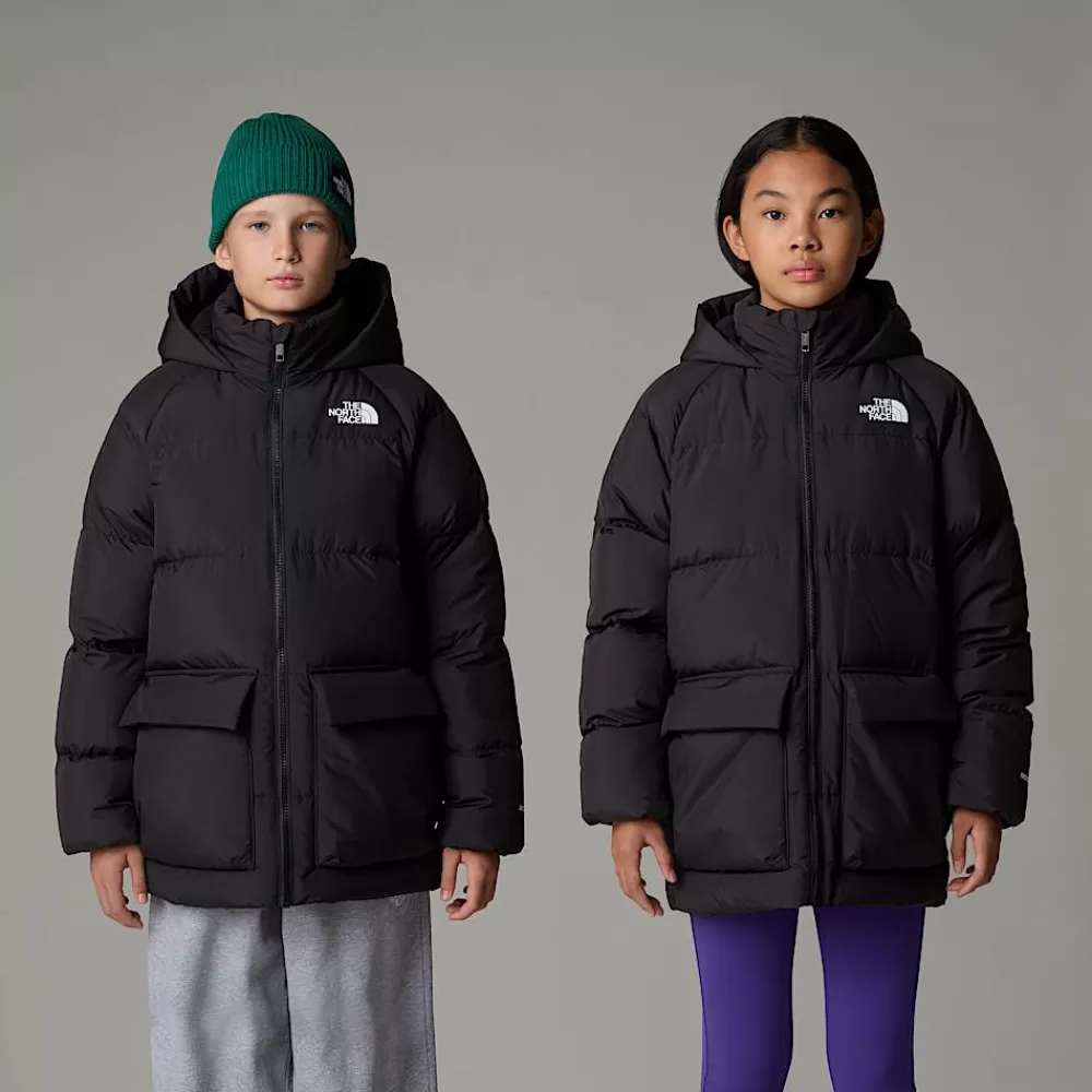 The North Face Jakker | Jakker^Kort North Dunparka Med Fleeceforing Til Unge TNF Black