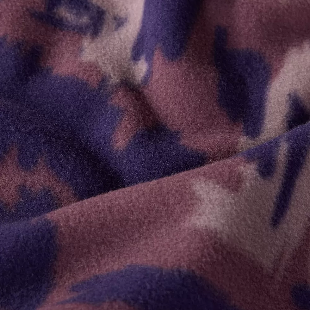 The North Face Fleecetrøjer Og Pullovers^Mountain Athletics Fleece Med Tryk Og Kvart Lynlås Til Damer Midnight Mauve Painted Mountains Print