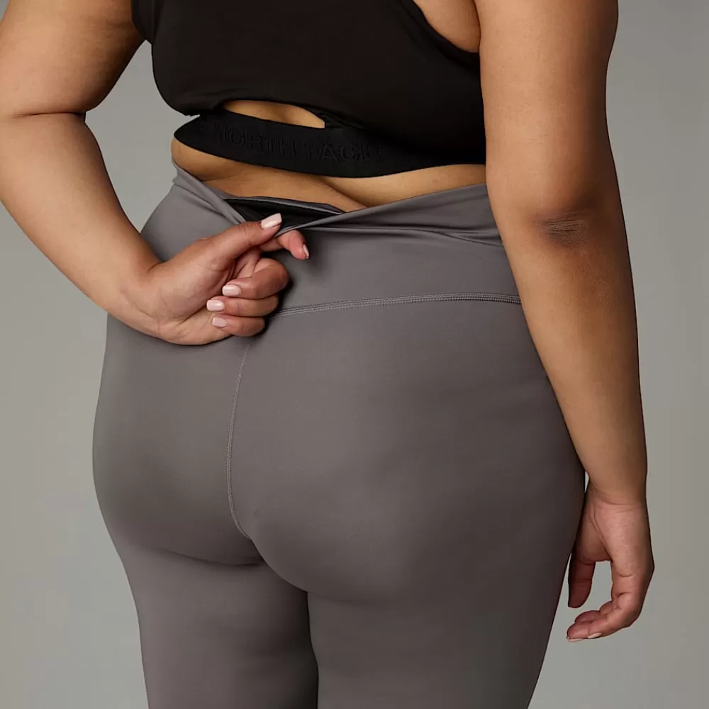 The North Face Leggings | Curve & Plus Size Underdele^Plus Size Flex High Rise Leggings I Ankellængde Til Damer Smoked Pearl