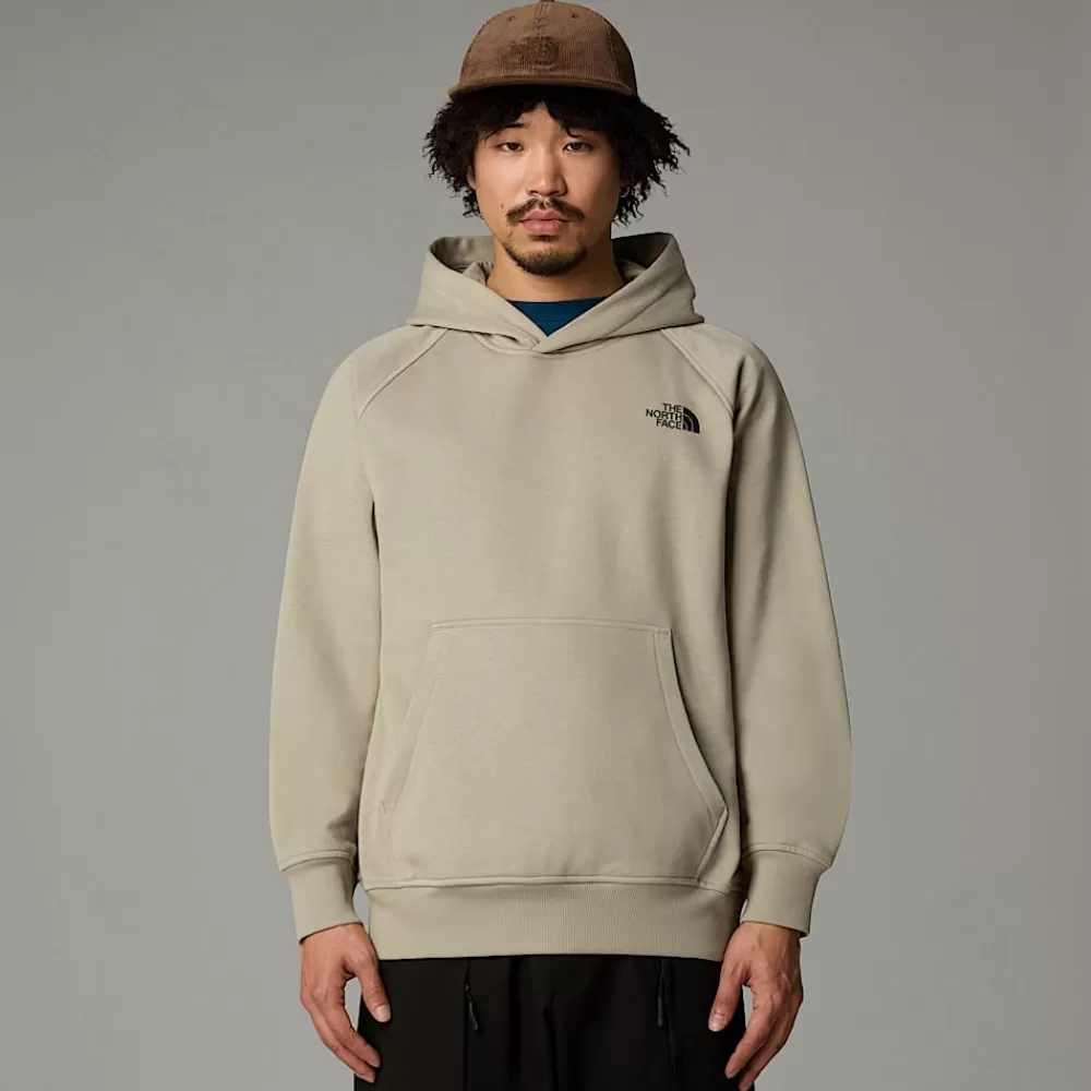 The North Face Hoodies & Sweatshirts^Raglan Redbox Graphic Hættetrøje Til Herrer Clay Grey-TNF Black 3D Summit Mesh Print